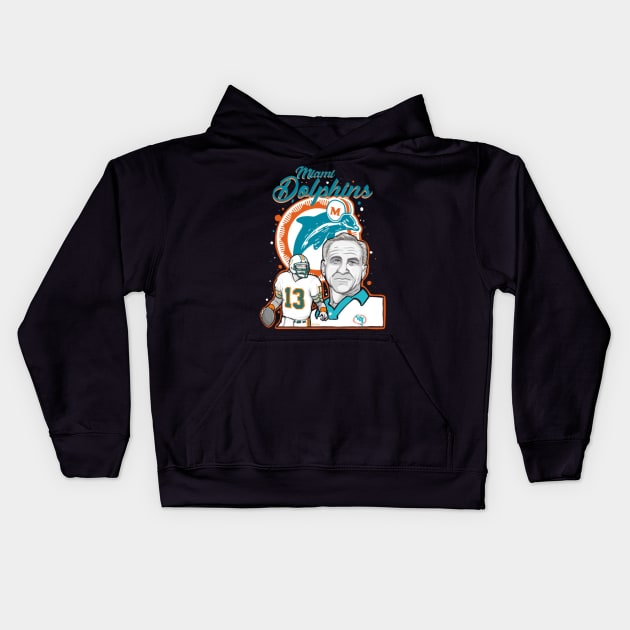 DON SHULA Kids Hoodie by besdavaer